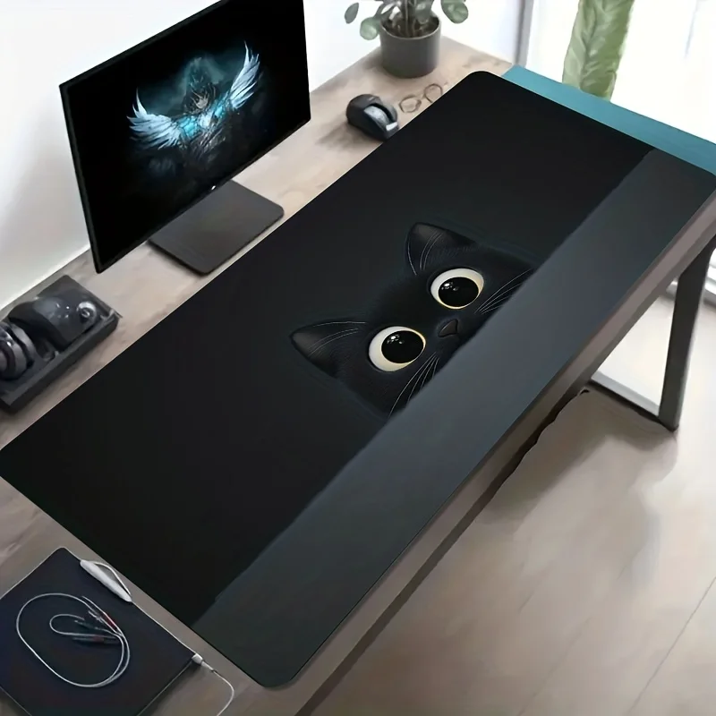 grande-mouse-pad-para-jogos-com-design-adoravel-de-gato-preto-base-de-borracha-antiderrapante-superficie-lavavel-tapete-de-mesa-extragrande-para-pc