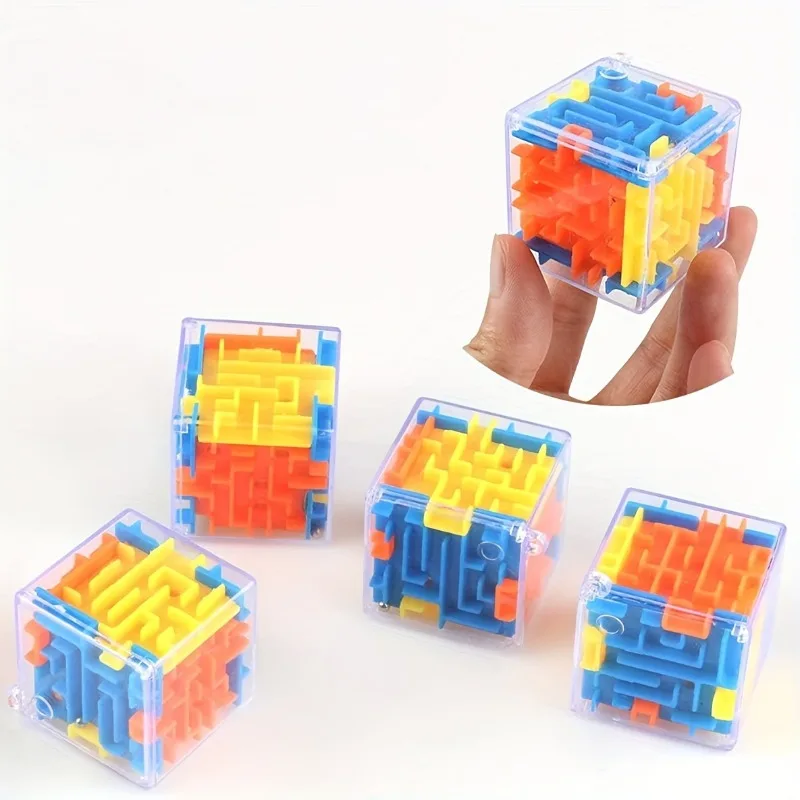 

Colorful 3D Maze Mini Ball Puzzle Toys for Kids Brain Teasers Educational Interactive Toy, Birthday Parties Classroom Rewards