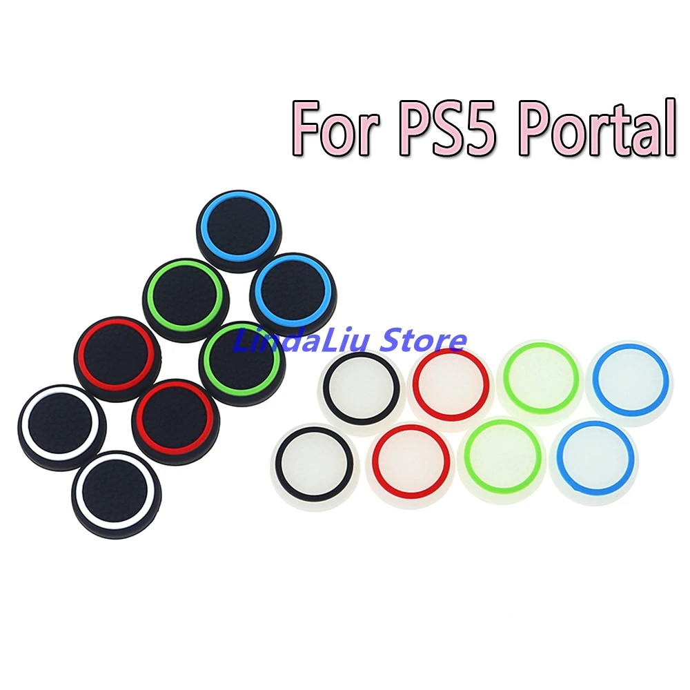 100 قطعة قبعات الروك مضيئة لوحدة تحكم بوابة PS5 التناظرية متحكم الأصابع xbox one القبضات مضيئة غطاء عصا التحكم لبوابة PS5