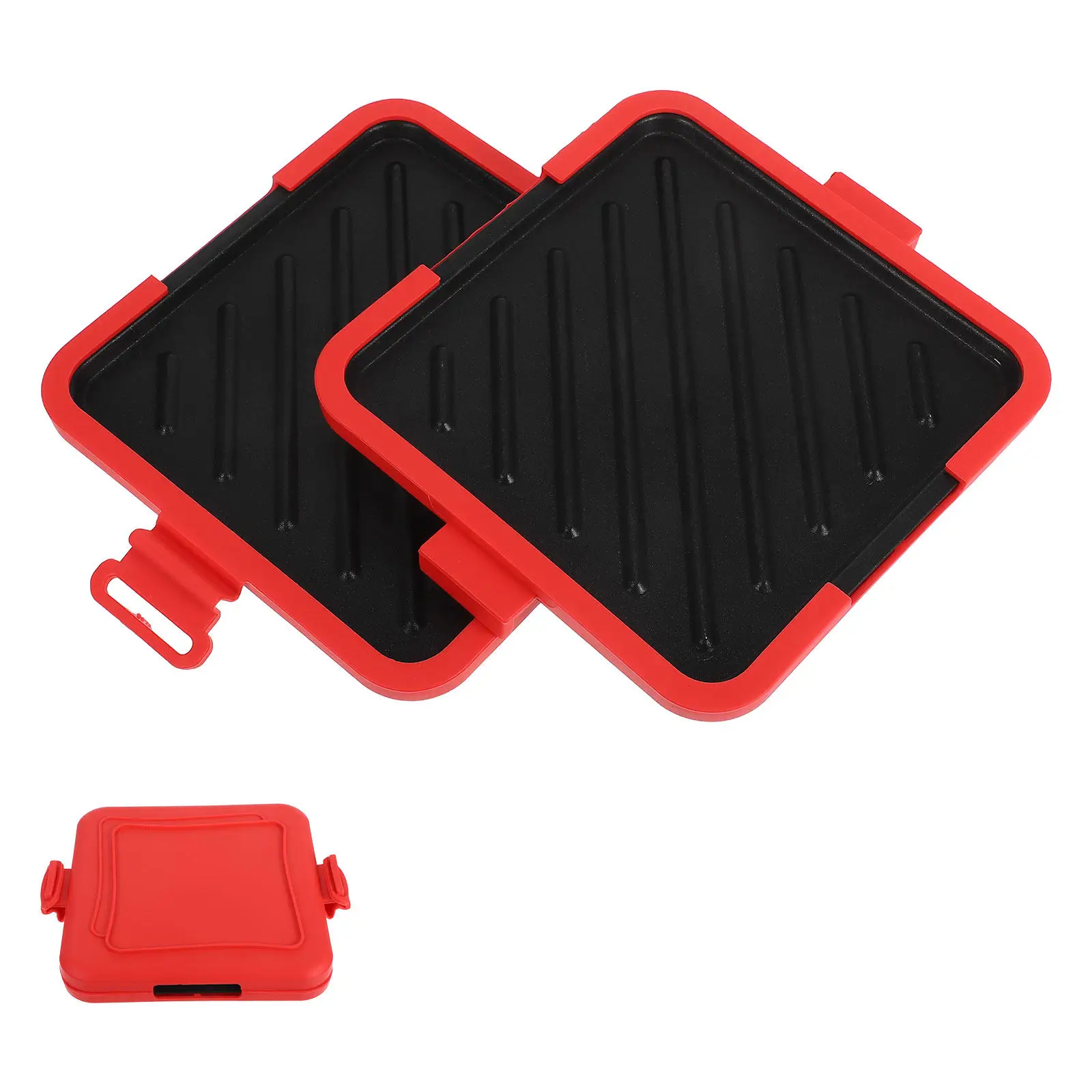 Microwave Sandwich Maker Silicone Microwave Cookware Non Stick Fast Heating Breakfast Kitchen Bread Frying Pan
