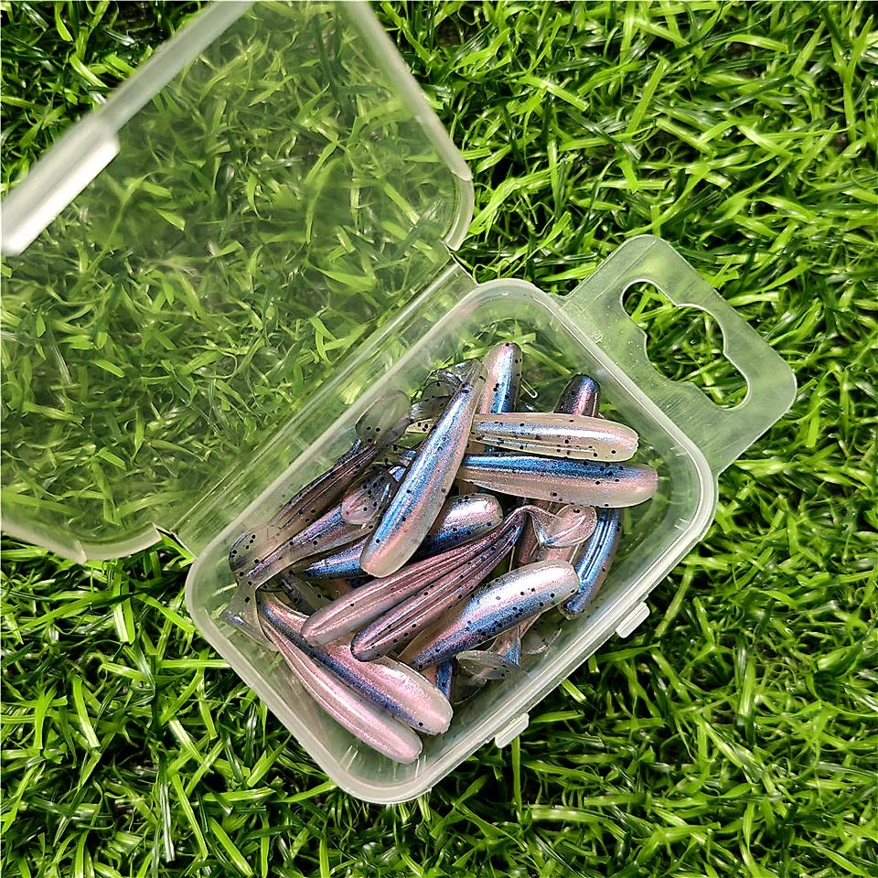 Mukun Mini Soft Angel köder, Kunst köder, Tackle Wurm, Wobbler, kleines Tackle, Karpfen, 3,5 cm/0,35g, 4cm/0,45g, 5cm/1g, 20 Stück – Detail 6