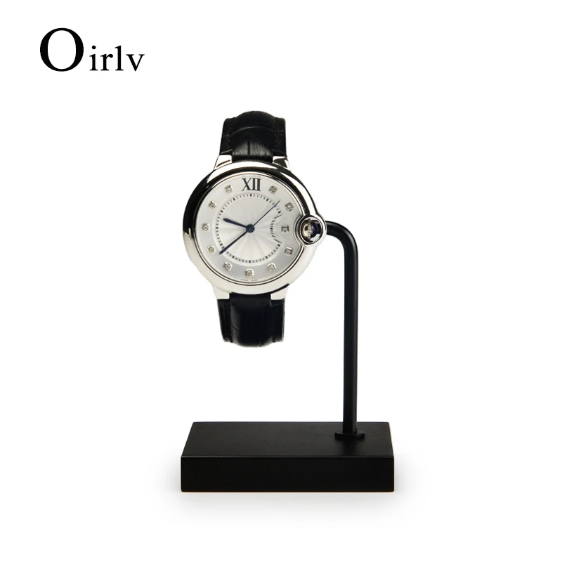 Oirlv Black/Pink Metal Watch Display Stand with Acylic Watch Storage  Rack Jewelry Organizer Holder for Shop Cabinet