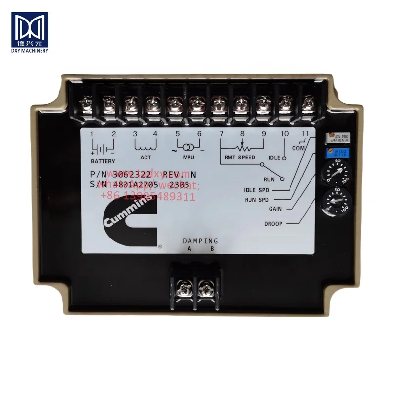 

3062322 Speed Control Unit 24V DC Normal Governor Panel for K38 KTA38 Diesel Engine Machinery Metal Parts