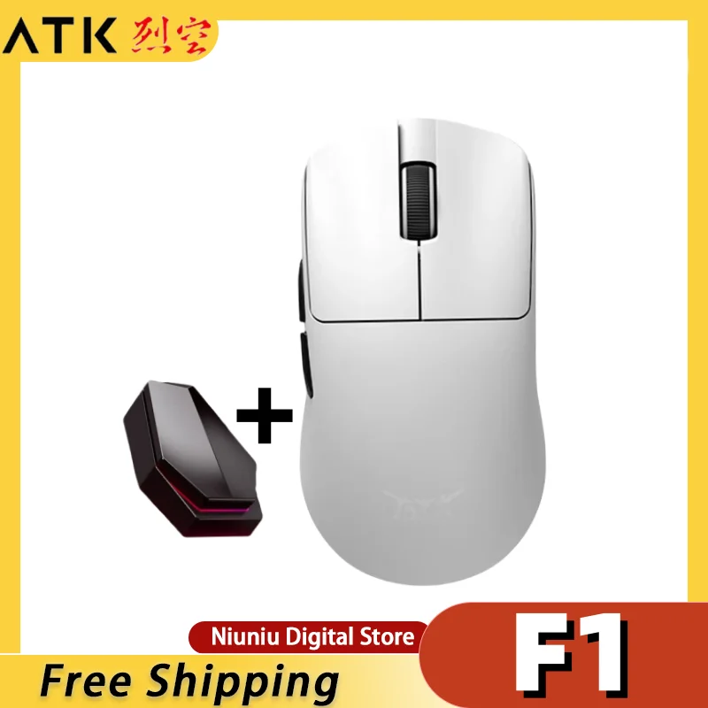 

ATK Blazing Sky F1 wireless mouse PAW3950 sensor Nordic 52840 chip 8K FPS gaming mouse lightweight mouse gamer office