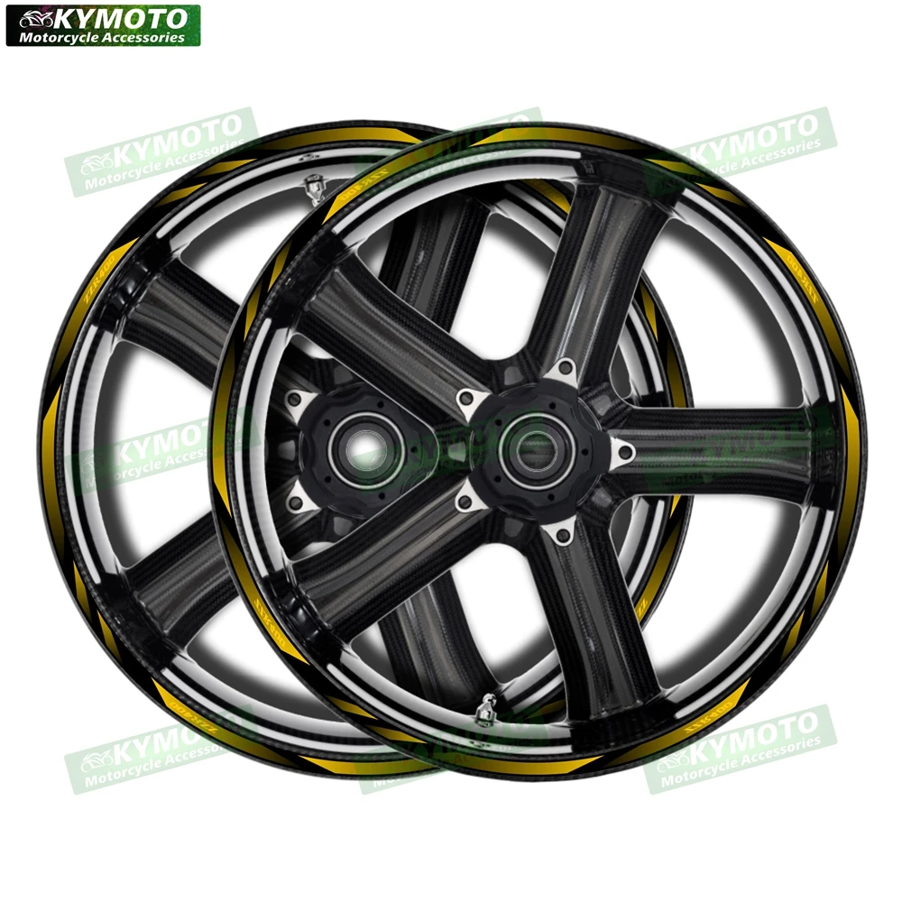 Akcesoria motocyklowe do ZZR400 ZZR 400, naklejki na koła przednie i tylne 17 cali, owiewki, zmodyfikowane naklejki odblaskowe, dekoracja.