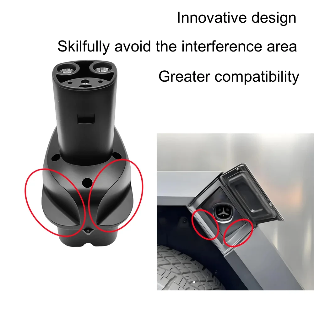 CCS2 to NACS Adapter for Cybertruck 400A 1000V DC Fast Charging Converter Extended NACS Connector for CCS2 Charging Stat
