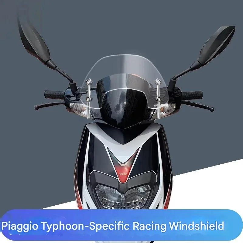 FOR Sporty Short Windscreen for Piaggio Typhoon RA1 125T-5 Stylish Functional Upgrade Motorcycle Accessory