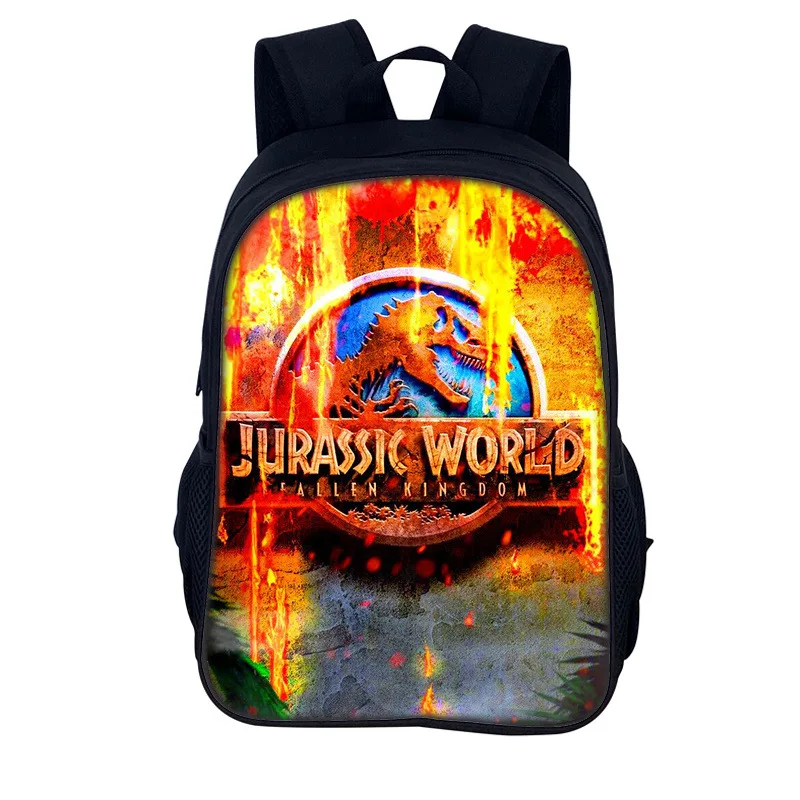 

Kids Cartoon Dinosaur School Backpack J-Jurassic World Graphic Knapsack Waterproof Schoolbag for Boys Girls