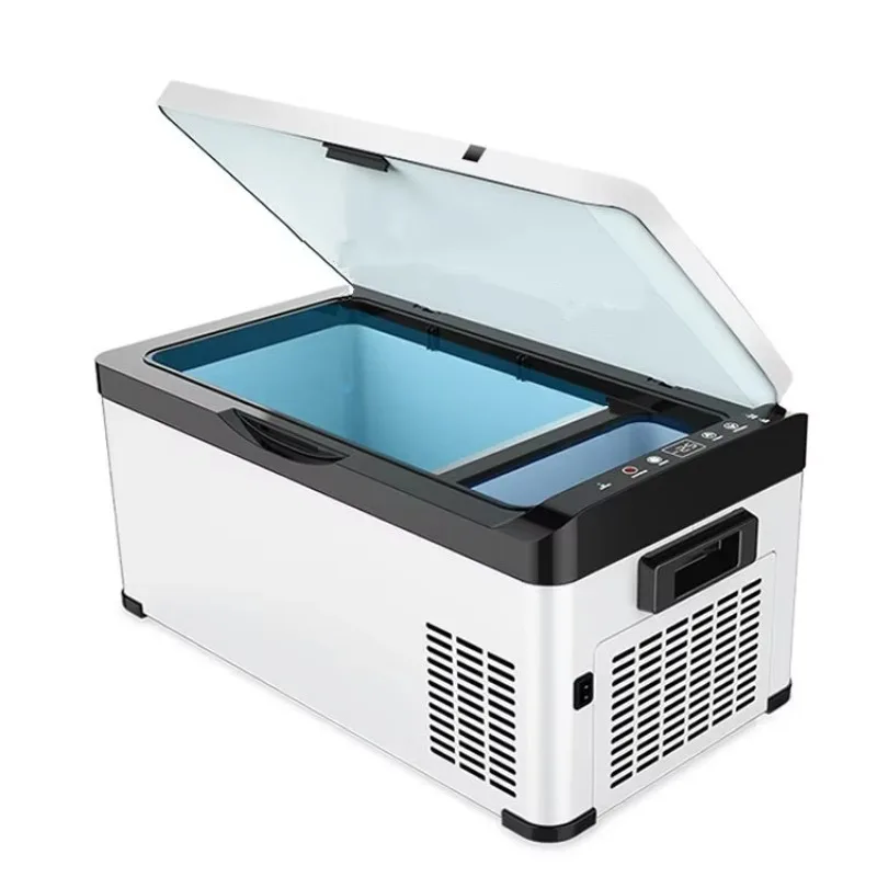 

Hot Sale Dc 24v 12v Portable Mini Compressor Car Fridge with Temperature Display for Travel Camp