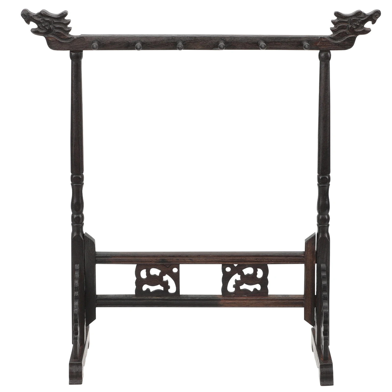 

Brush Holder Chinese Hanging Rack Writing Pen and Desktop Stand Calligraphy Hanger Wooden