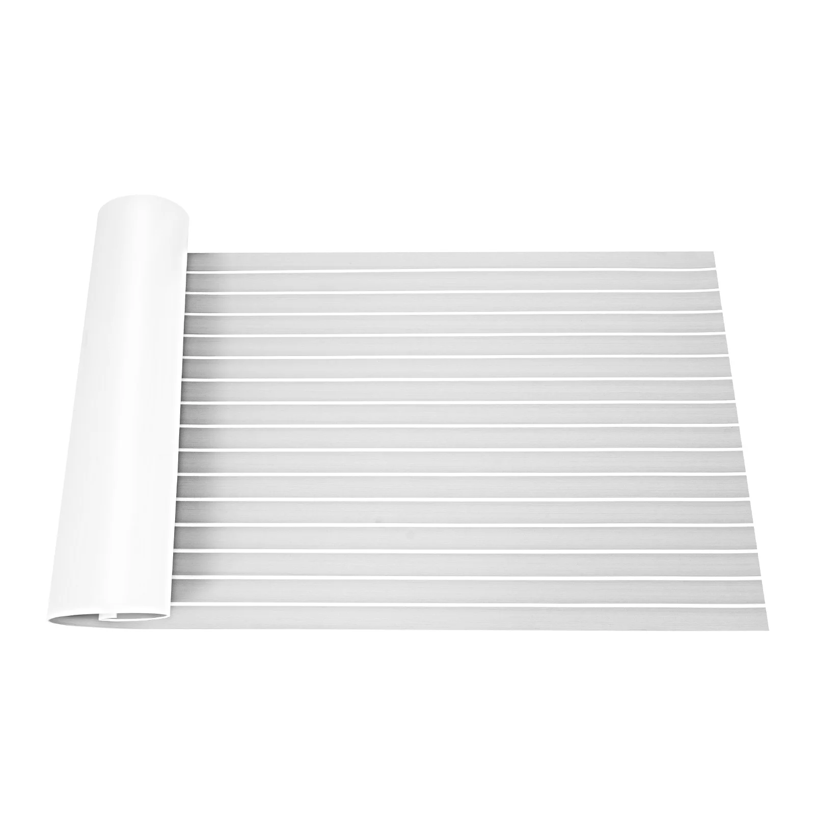 

240x90cm EVA RV Non-Slip Mat Yachts Boat Floor Mat Light Gray, White