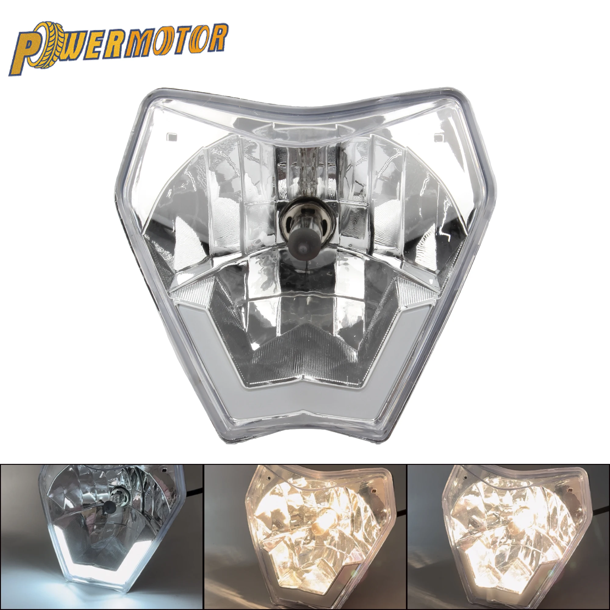 

Motorcycle Headlight Enduro Motocross for KTM EXC XC XCF XCW XCFW SX 125-530 2024 Halogen Headlamp Dirt Bike Accessories