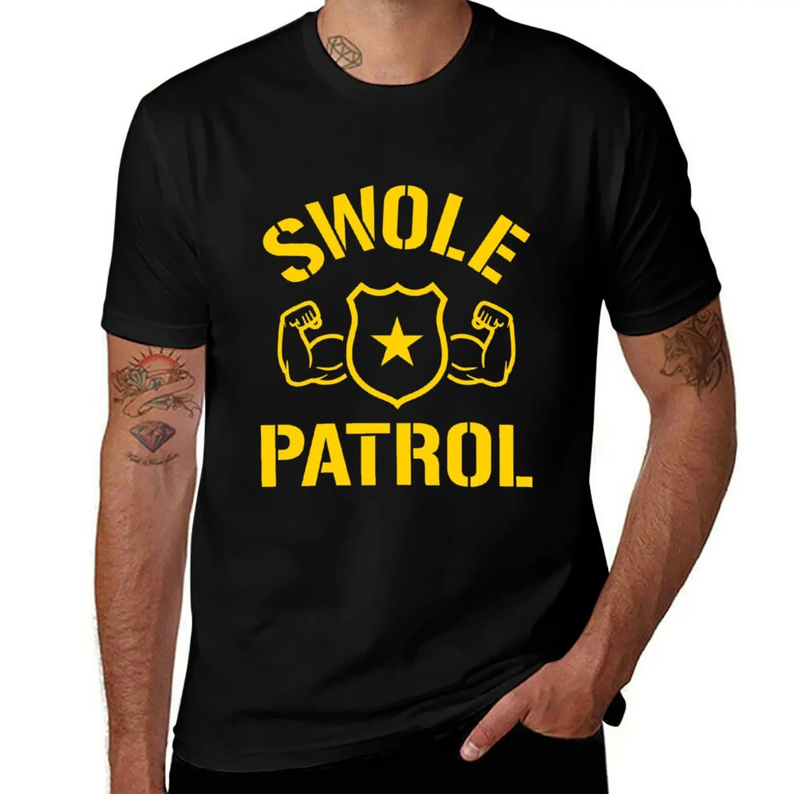 

Swole Patrol T-Shirt mens graphic t shirts funny t shirts man T-Shirt