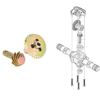 AMK 2 套鋼製超速傳動錐齒輪,24-8T、27-8T、30-8T、33-8T,適用於 Axial SCX10、AR44、AR45、Capra 車軸、VS4-10、F9、Phoenix F10 8 最佳銷售 AR45 - №3