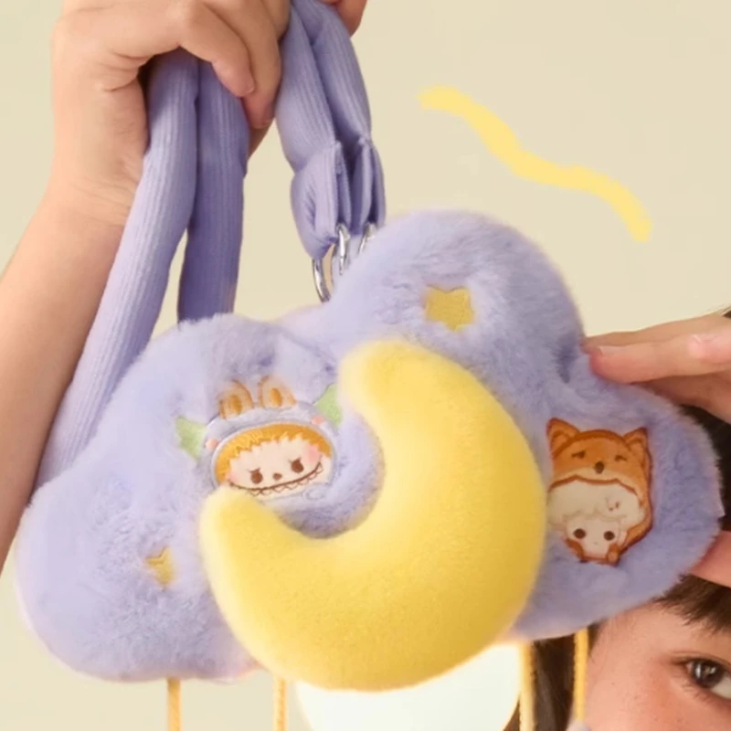 

New Genuine Labubu Cute Granule Pajamas Party Series Anime Peripheral Cloud Nightlight Trendy Home Decoration Customized Gift
