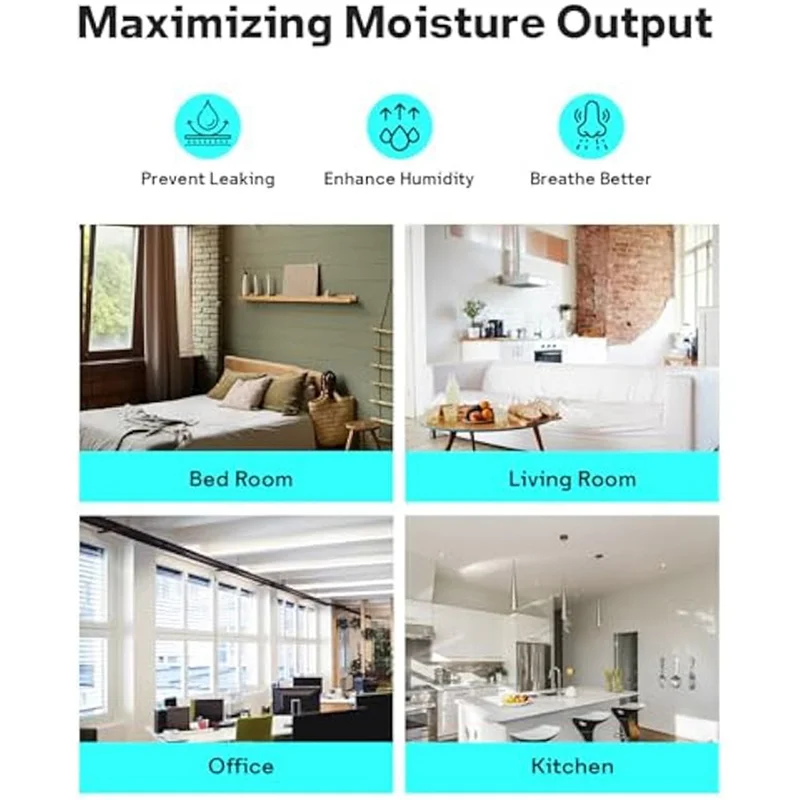 

ABKW-4Pcs Сменный фильтр увлажнителя для прикроватного и детского увлажнителя с навесом, впитывающий фильтр увлажнителя