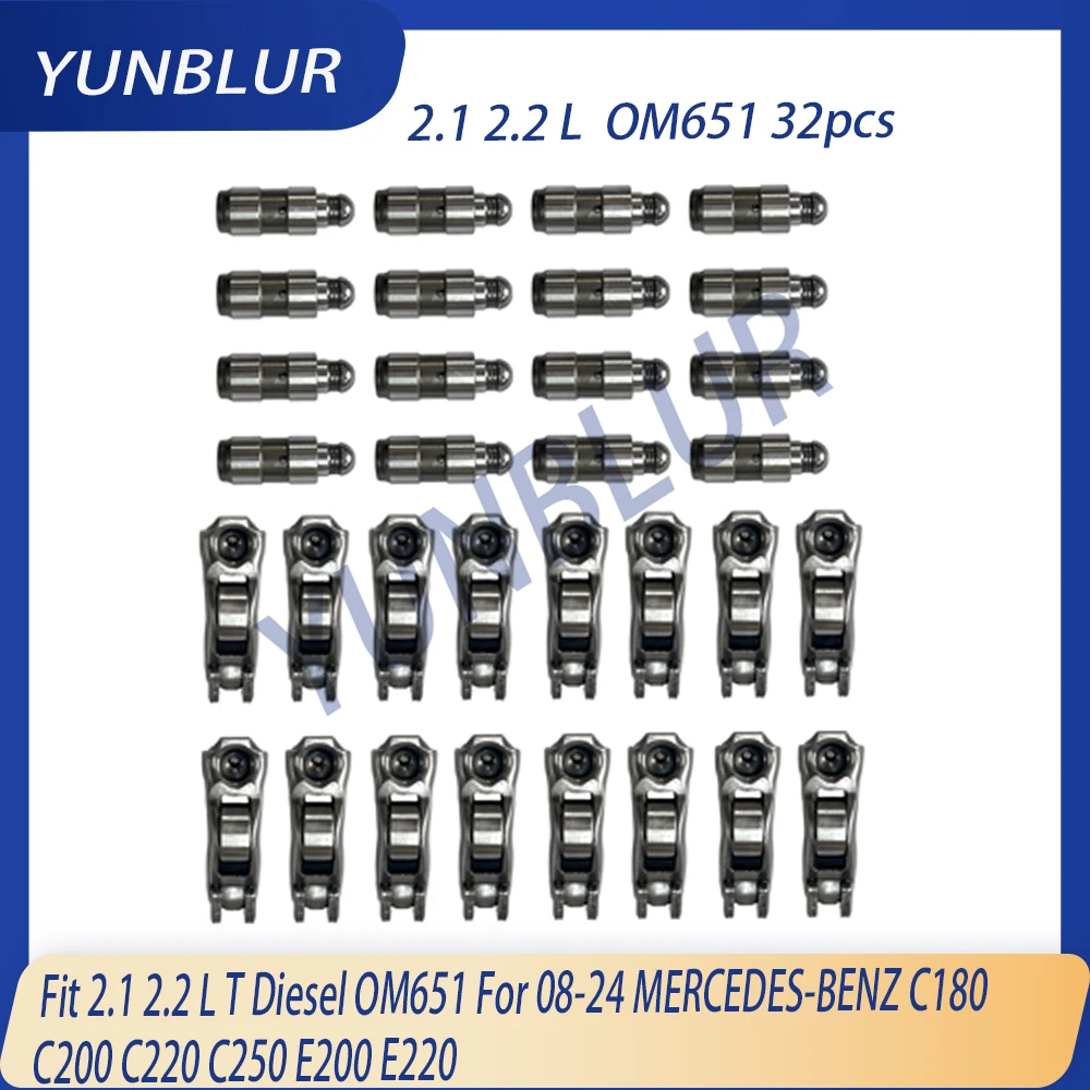 Engine Part Valve Lifter / Rocker Arm Kit Fit 2.1 2.2 L T Diesel OM651 For 08-24 MERCEDES-BENZ C180 C200 C220 C250 E200 E220
