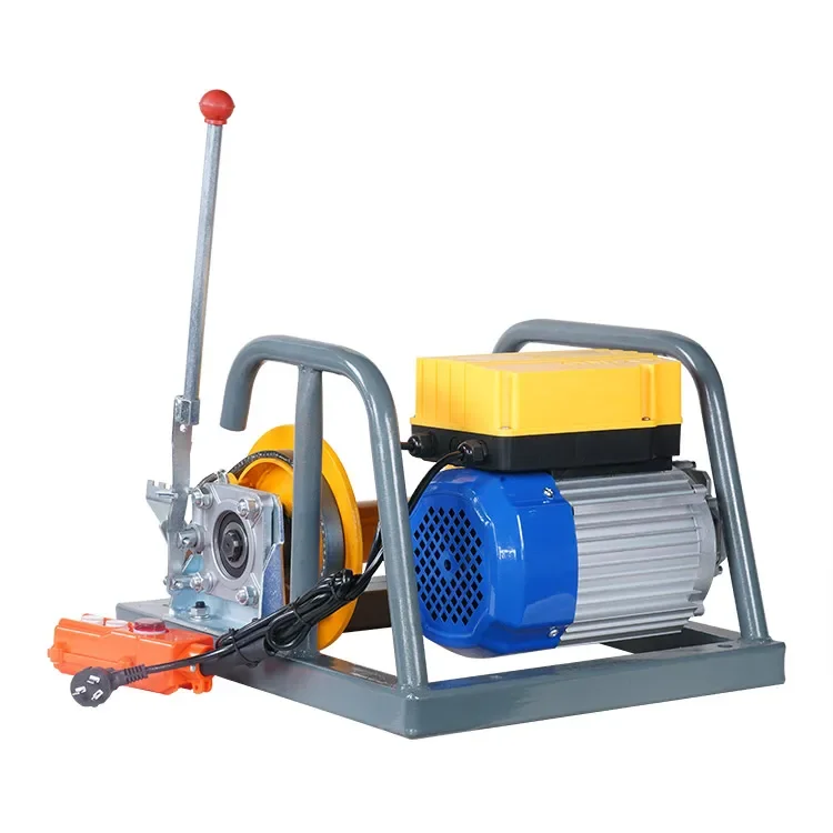 

800kg Steel Wire Rope Winch 220v Single-Phase Electric Winch for Retail Hotel Industries New Condition Traction Dragging Winch