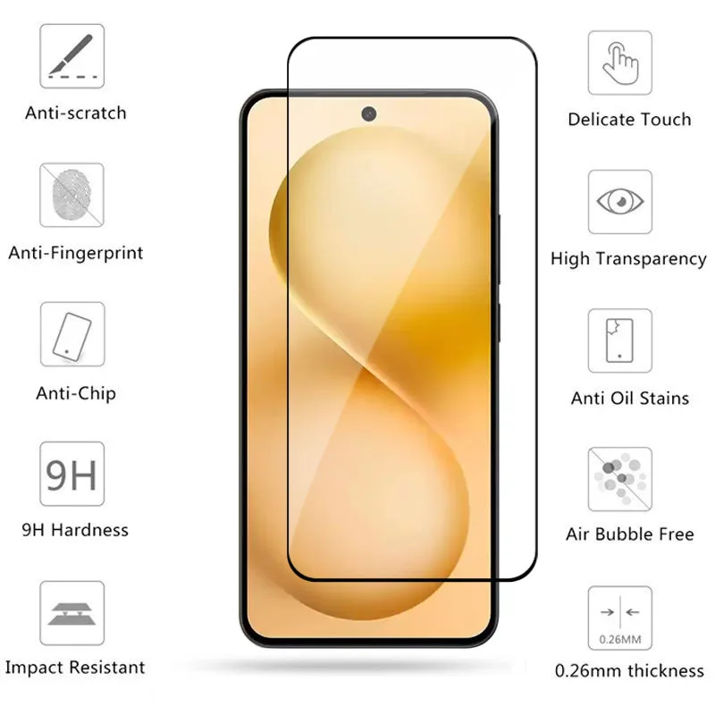 Pełne szkło hartowane do Vivo V60 Szkło hartowane Vivo V60 Ochraniacz ekranu HD Ochronna folia na obiektyw telefonu Vivo V60 — zdjęcie produktu 2
