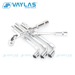 8-19mm L-Type Angled Socket Wrench Double Ended Nut Spanner with Thru Hole Multi-functional Socket Wrench Key Tools for Mechanic