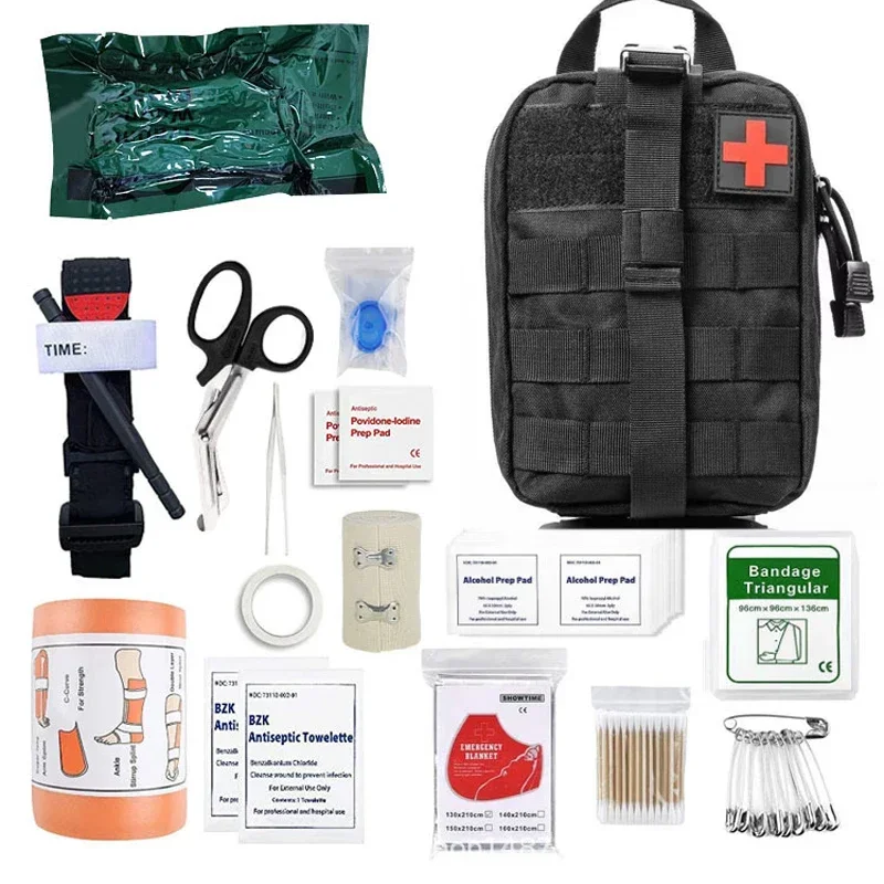 Emergency First Aid Kit Tactical Molle Survival Admin Pouch EDC EMT Medical Bag Hunting Gear Tourniquet Bandage Kit