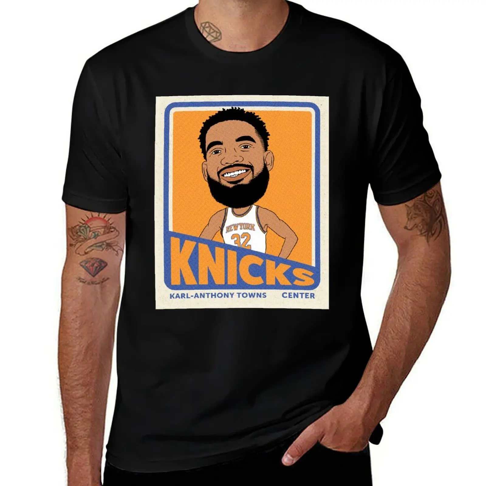 

Karl-Anthony Towns Trading Card T-Shirt anime t shirts heavyweights gifts for boyfriend essential t shirt T-shirt men