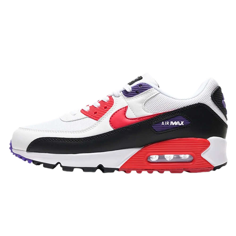 

Nike New Air Max 90 из синтетической кожи, износостойкие дышащие кроссовки в стиле ретро на воздушной подушке для женщин и мужчин Raptors AJ1285-106