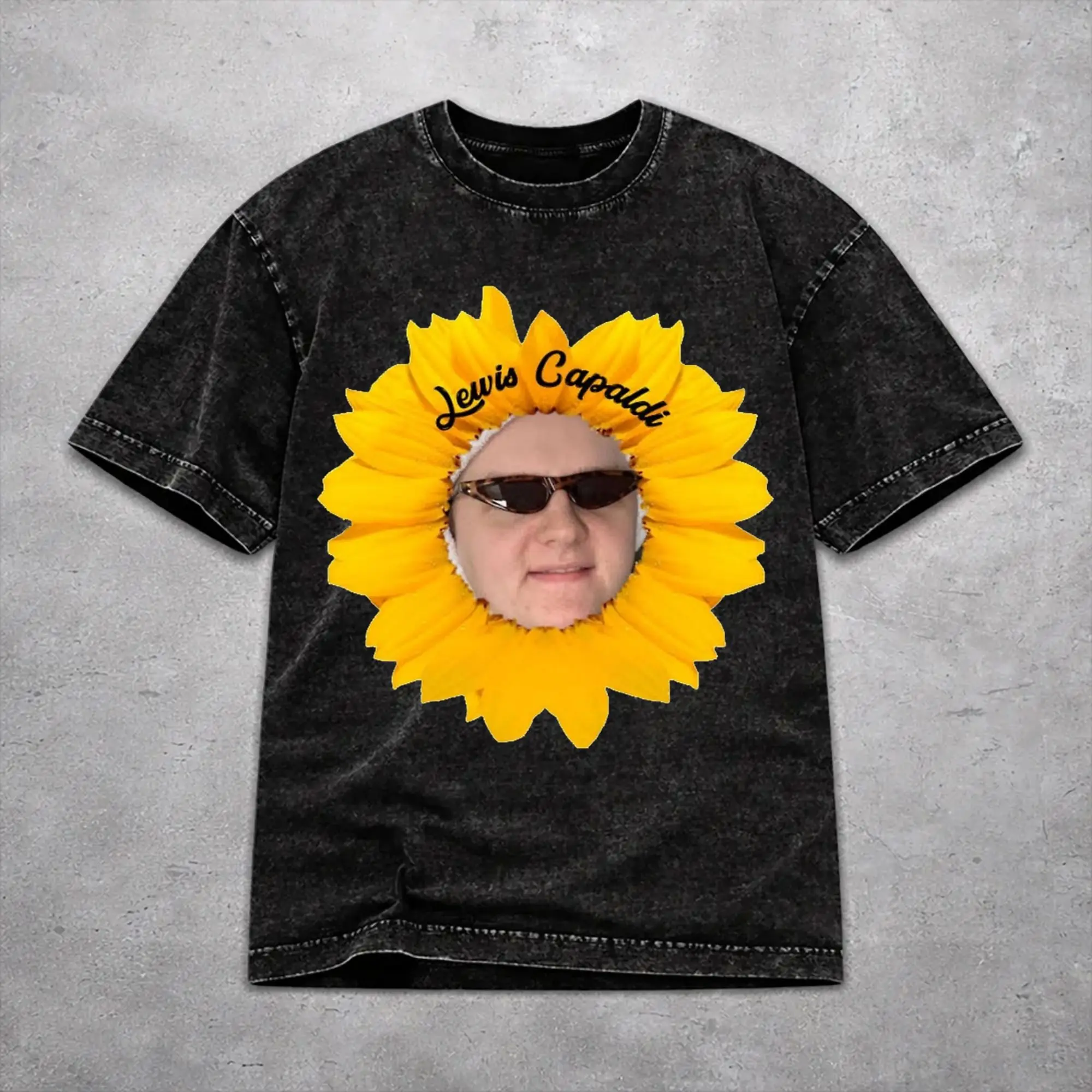 Lewis Capaldi Tour 2026 T Shirt Washed Style For Men Women 100% Cotton T-Shirts Tee Tops