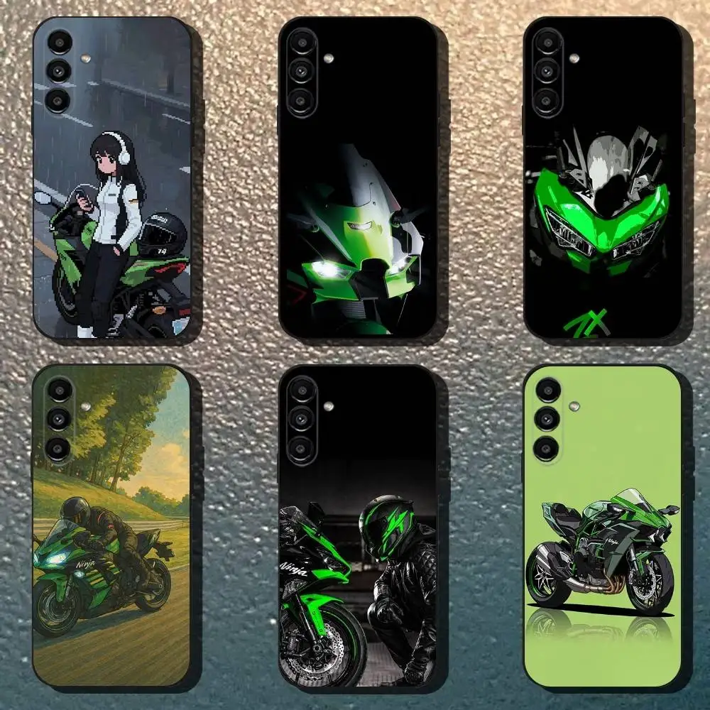 

K-Kawasakis Car Phone Case For Samsung Galaxy A13,A21s,A22,A31,A32,A52,A53,A71,A80,Soft Black Shell