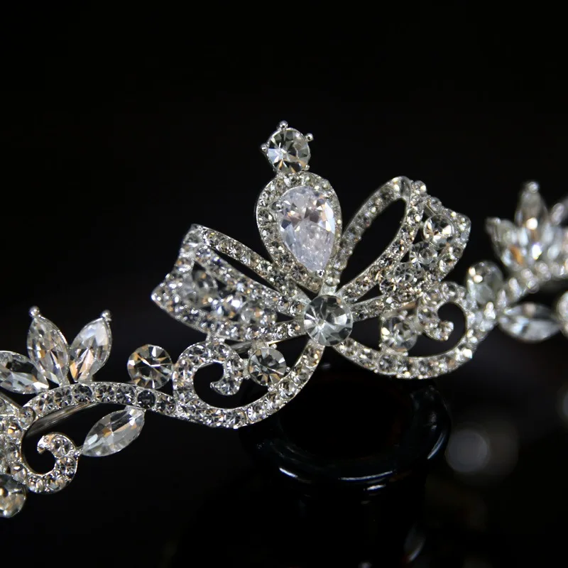

Crystal Wedding Tiaras Bridal Tiara Crown Headbands Women Girl Headpiece Prom Hair Ornaments Wedding Head Jewelry Accessories
