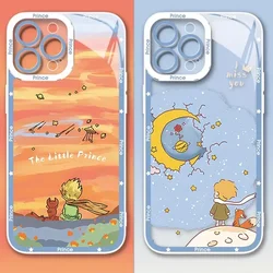 The Little Prince Transparent Phone Case For iPhone 16 14 15 13 11 12 Pro XS Max 13Mini XR X SE 15 Plus Clear Soft Cover Fundas