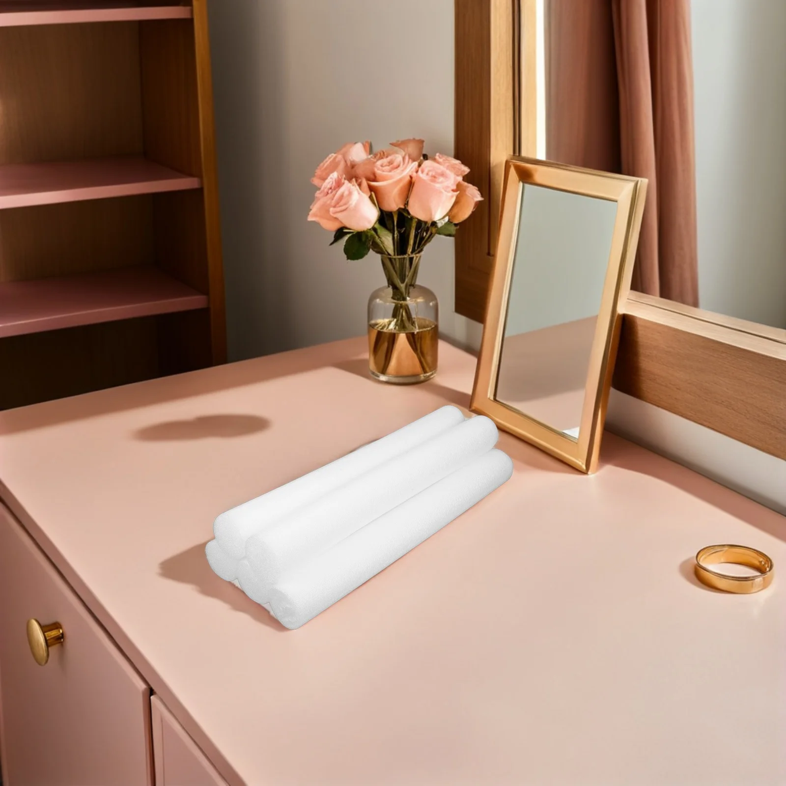 12Pcs Flower Arrangement Holder Set - 40Cm Foam Tubes for Crafting White Polystyrene Rods for DIY Floral Design Projects