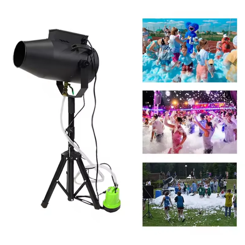 1000W Jet Foam Cannon Swimming Pool Jet Party Spray Foam Cannon Machine Outdoor Summer Amusement Park Big Event