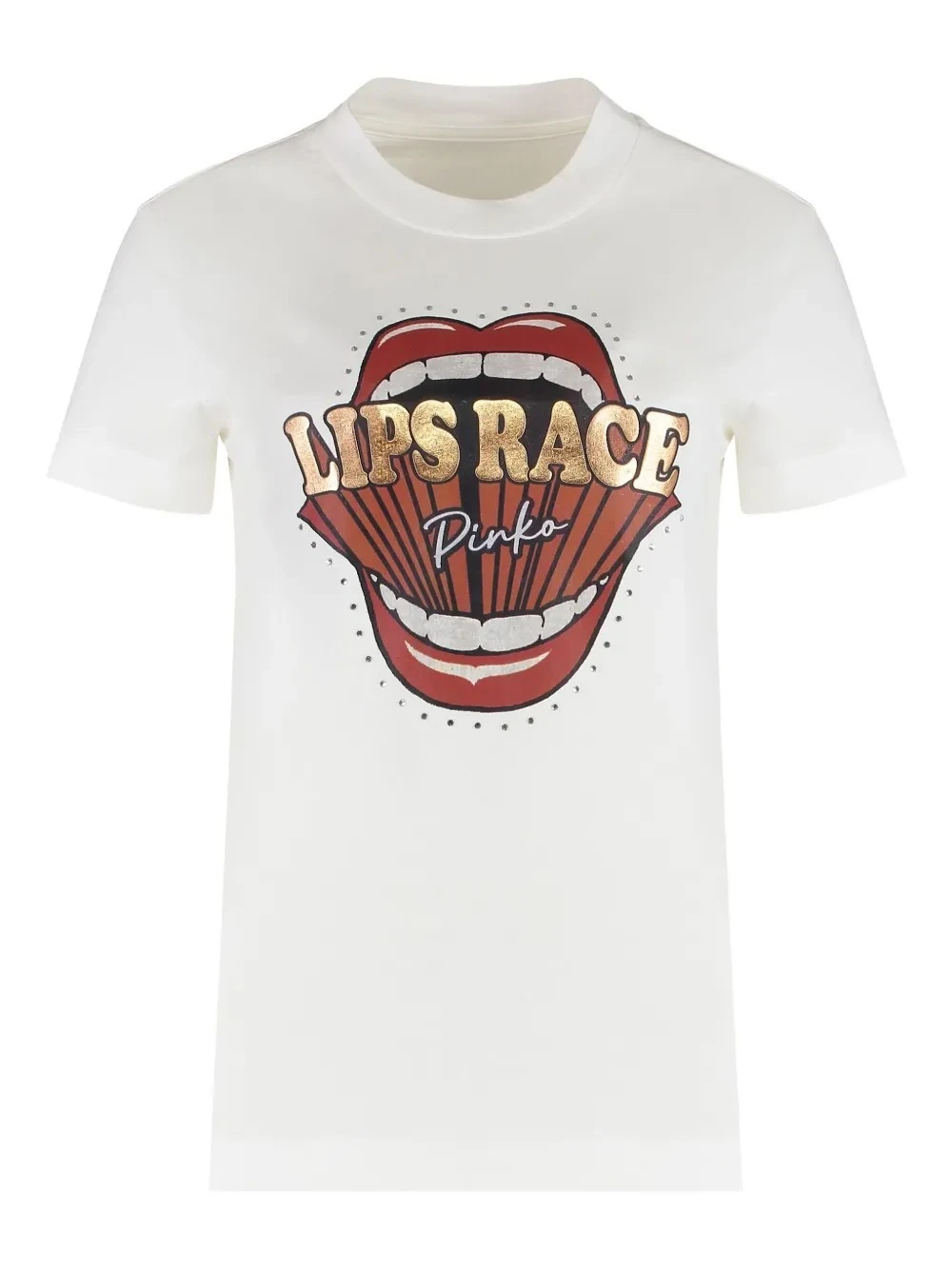 

PINKO Graphic T-shirt Clothing Pattern Band Printing Summer Luxury Brand Cotton Men's and Women's T-shirt Short Sleeve