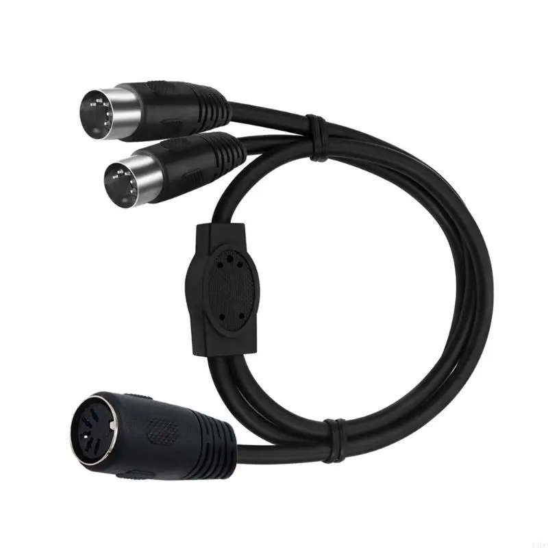 85DC DIN 5Pin Splitter Y Adapter Cable 5Pin Male To Double DIN 5 Female Extension