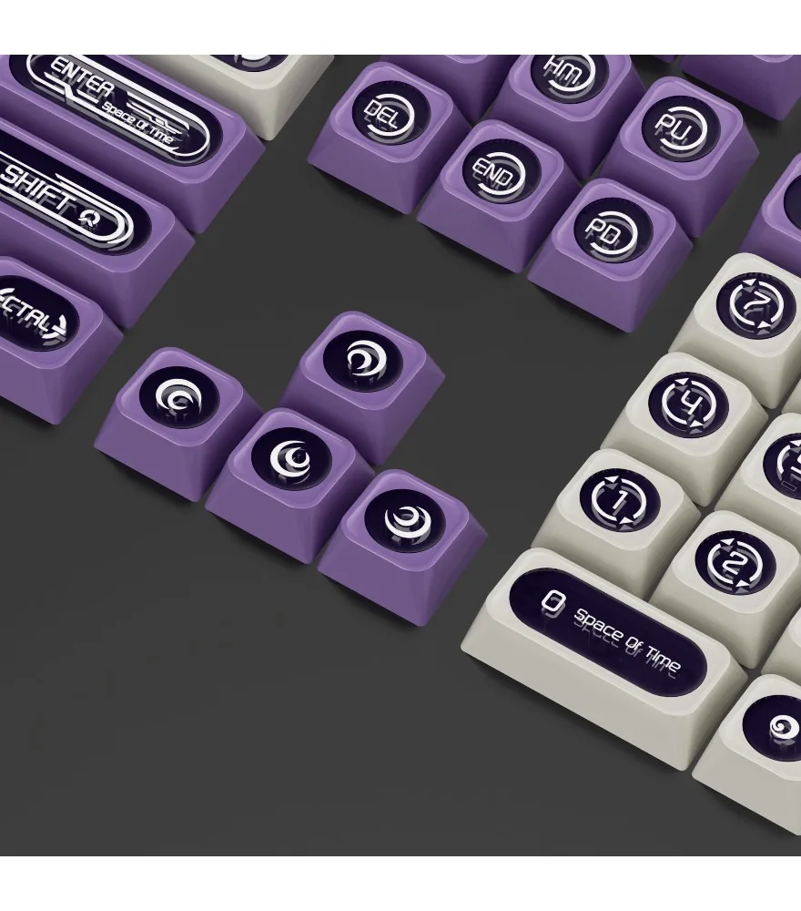 

Purple opal personalized pbt sublimation 138 keys original highly customized mechanical keyboard