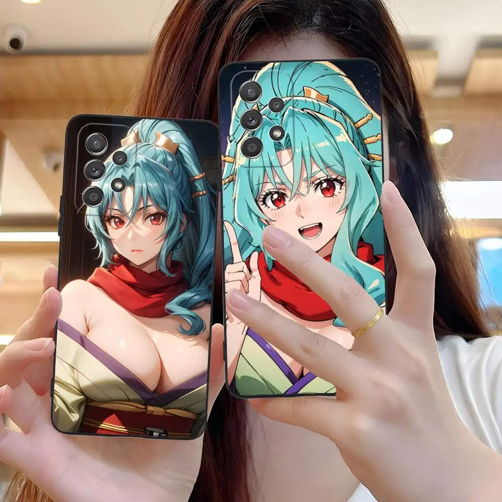 Tsukimichi Tomoe funda de teléfono móvil para Samsung Galaxy M55 54 42 35 34 33 32 23 22 15 14 13 12 F55 5G cubierta colorida bonita