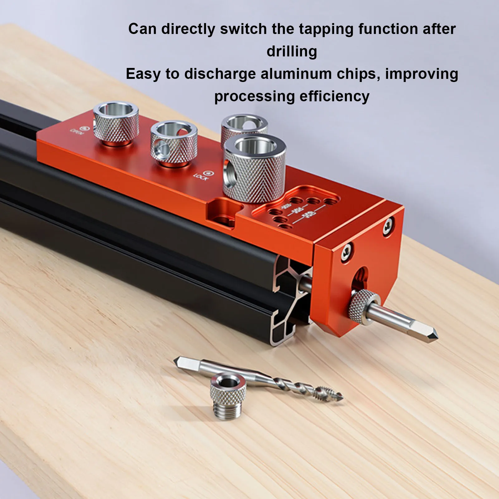 Aluminum Profile Drill Guide Tap Jig Precise Positioning 20 30 40 Aluminum Extrusion Drilling Jig for 3D Printer Frame Woodworki