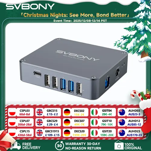 Imagen 1 del producto Svbony SV241 Pro Astro Power Controller USB3.0 + DC tipo C ASCOM telescopio astronómico fotografía caja de gestión de energía