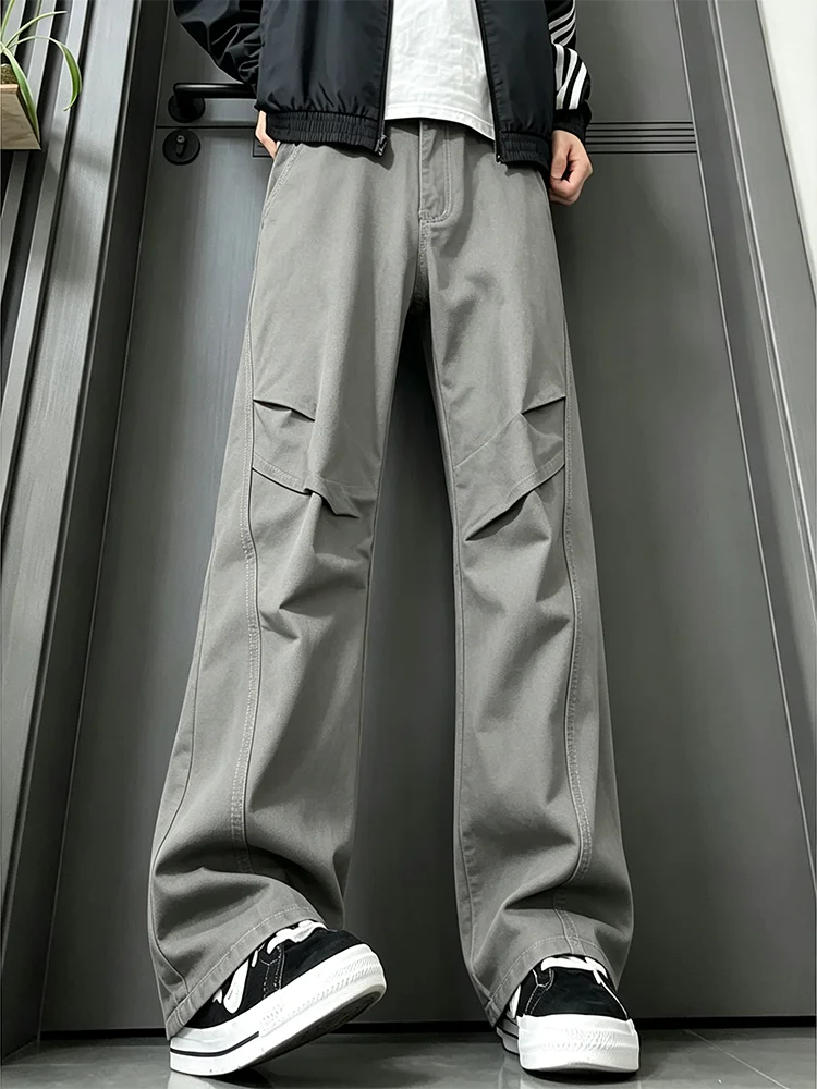 Men's Workwear Style Pleated C - Men Fashion Jeans 评论和价格