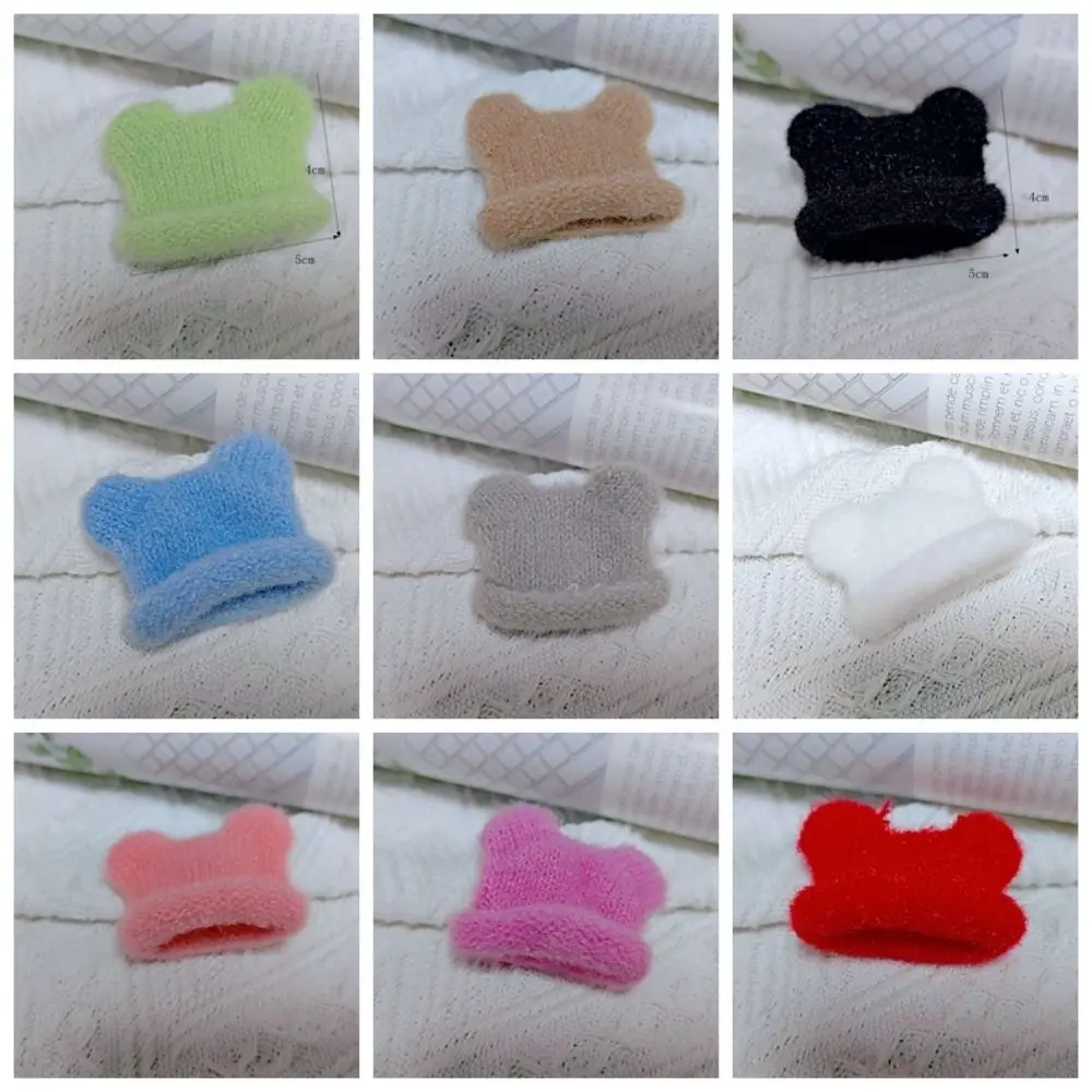 Knitted Mini Knitted Hats Colorful Handmade Materials Knitted Finger Cap Mini Cute DIY Doll Decorative Cap Children Gift