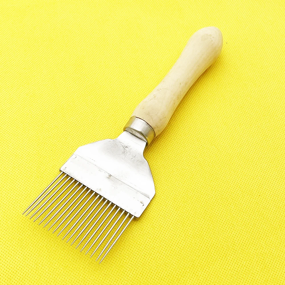 Beekeeping Wooden Handle Needle Pin Honey Scraper Collect Knife Fork Aluminum Shovel Bee Tools Supplies