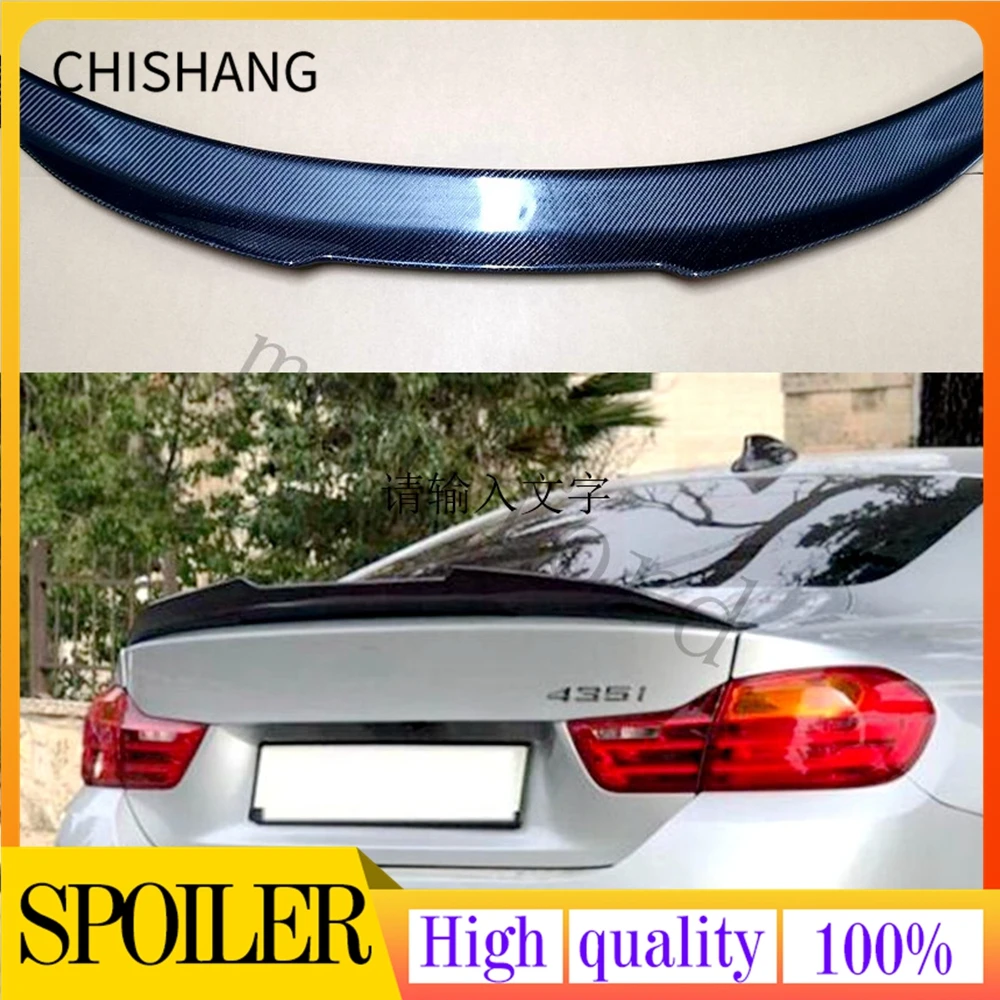 

PSM STYLE REAL CARBON FIBER REAR TAIL WING TRUNK LIP tail SPOILER FOR BMW F32 F33 F36 4 Series 2014 2015 2016 2017 2018 2019