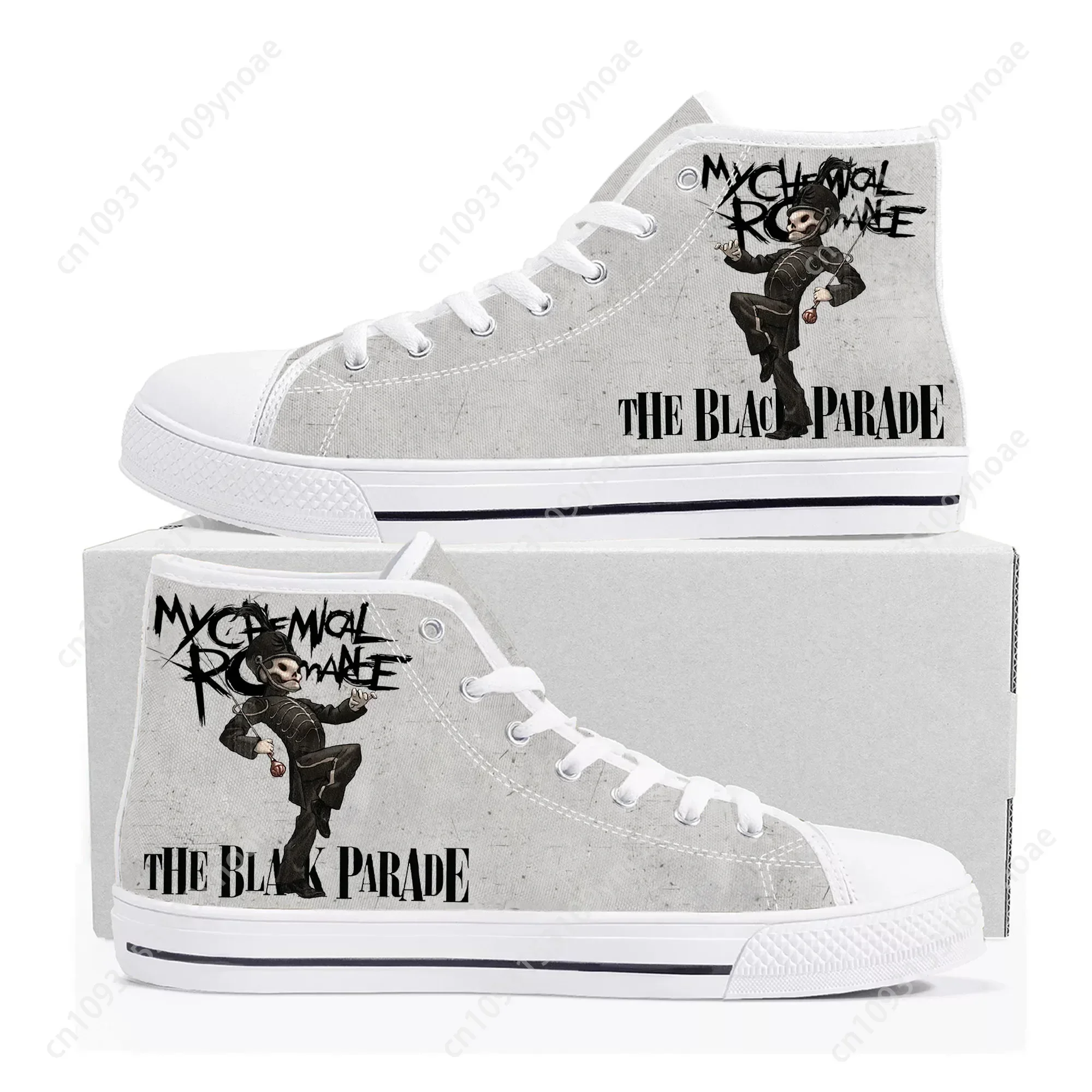 My Chemical Romance Rock Band High Top High Quality Sneakers Mens Womens Teenager Canvas Sneaker Casual Couple Shoes Custom Shoe 4