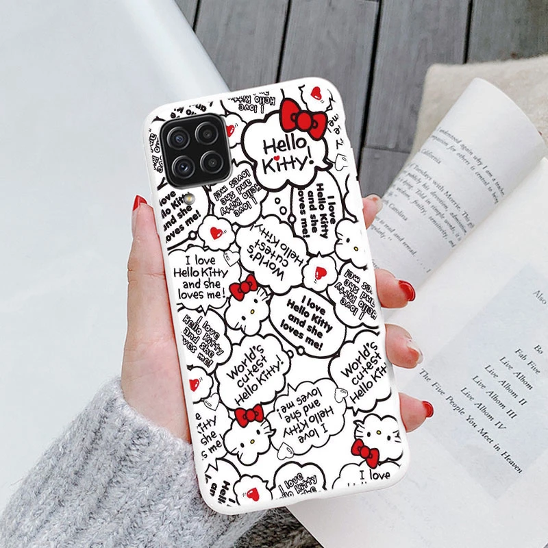 Dla Samsung Galaxy A12 5G M12 F12 Silikonowe etui na telefon Cute Funny Sanrio Kuromi Melody Cartoon Coque Soft Funda For GalaxyA12 Bag