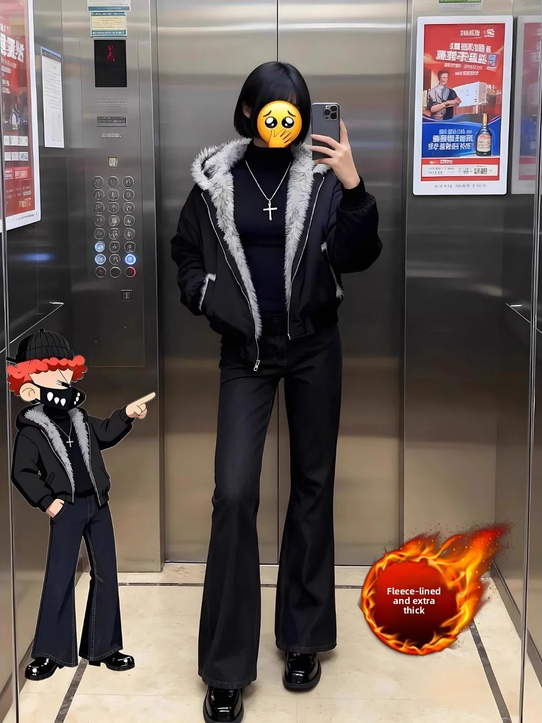 

Мужские зимние утепленные джинсы Cleanfit с флисовой подкладкой, прямые, повседневные брюки с зауженными штанинами, средней посадкой, на молнии, для ежедневной носки