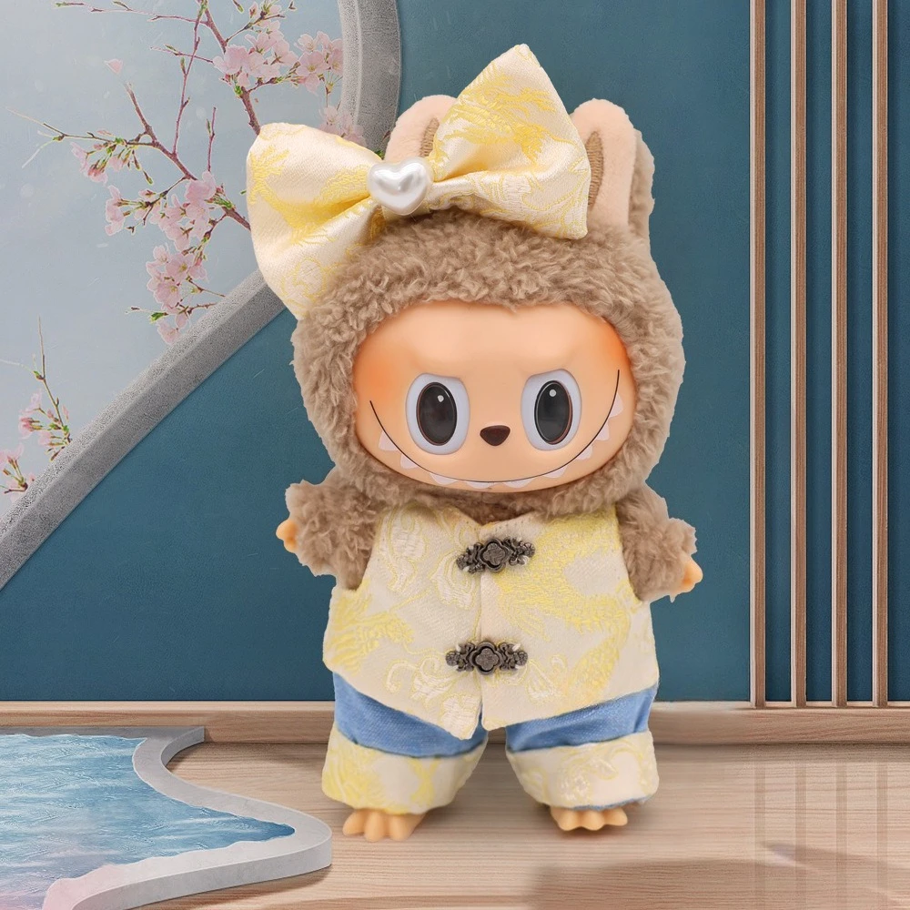 مجموعة جديدة من ثلاث قطع من الملابس المصنوعة من الساتان على الطراز الصيني الأكثر مبيعًا لابرادور بدون مجموعة استبدال الدمى