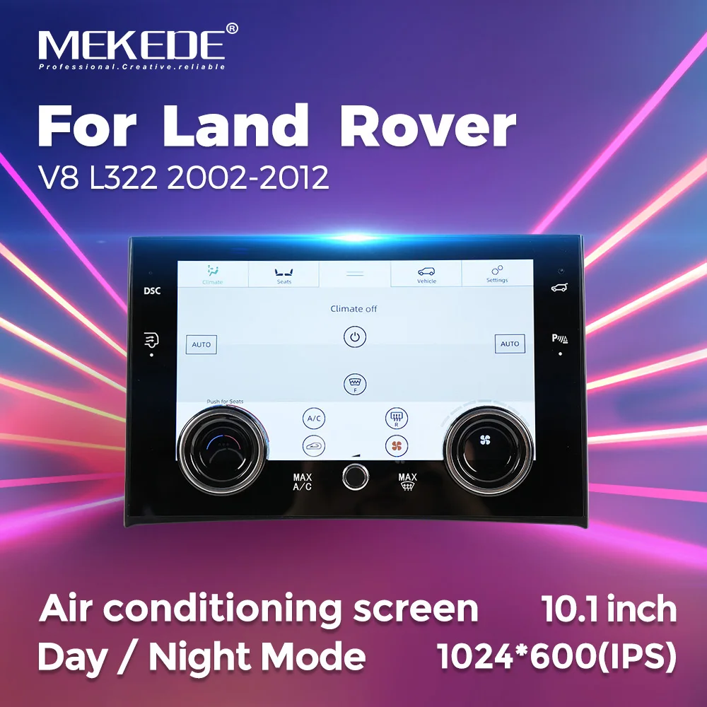 MEKEDE 10.1inch AC Panel For Land Rover Range Rover Vogue L322 V8 2002-2013 Air Condition Control Full Touch Touch Climate Board