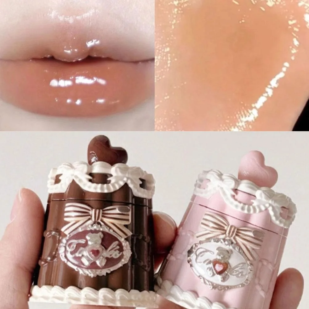 フラワーノーズ リップグロス スウィートハートベアコレクション 保湿リップジェリー グロッシー ノンスティッキー ハイドレーティング ヴィーガン＆キュート リップコスメ