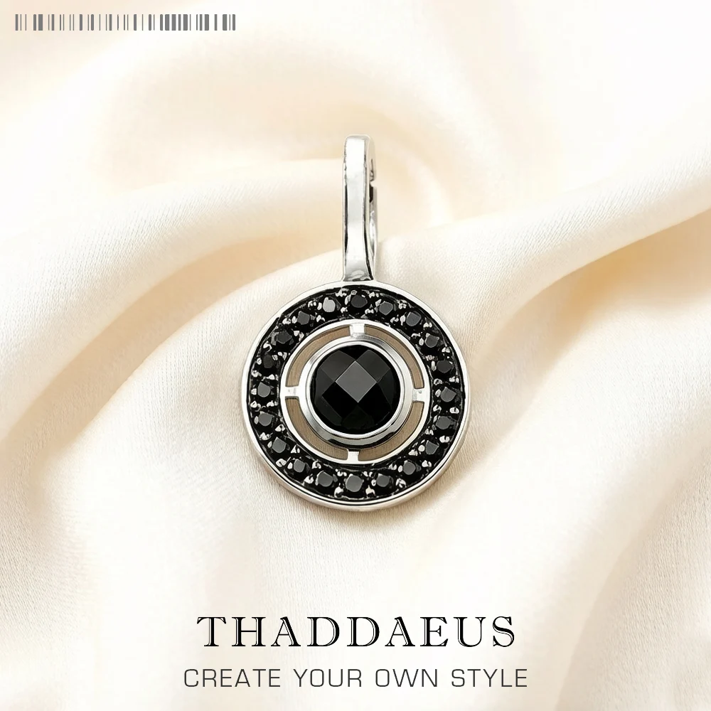 

Pendant Black Ornament Brand New Bohemia Fashion Jewelry Europe 925 Sterling Silver Accessories Gift For Women